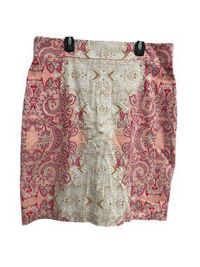 Antonio Melani Size 12 Paisley Print Pencil Skirt Feminine Boho Workwear
